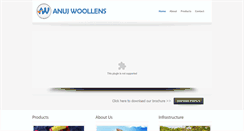 Desktop Screenshot of anujwoollens.com