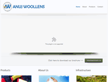 Tablet Screenshot of anujwoollens.com